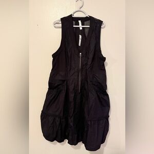 Anthropologie Black Zippered Dress